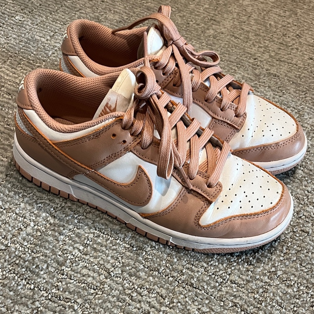 Nike Tan and Cream Sneakers